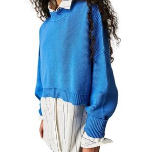 Free people cropped easy street sweater